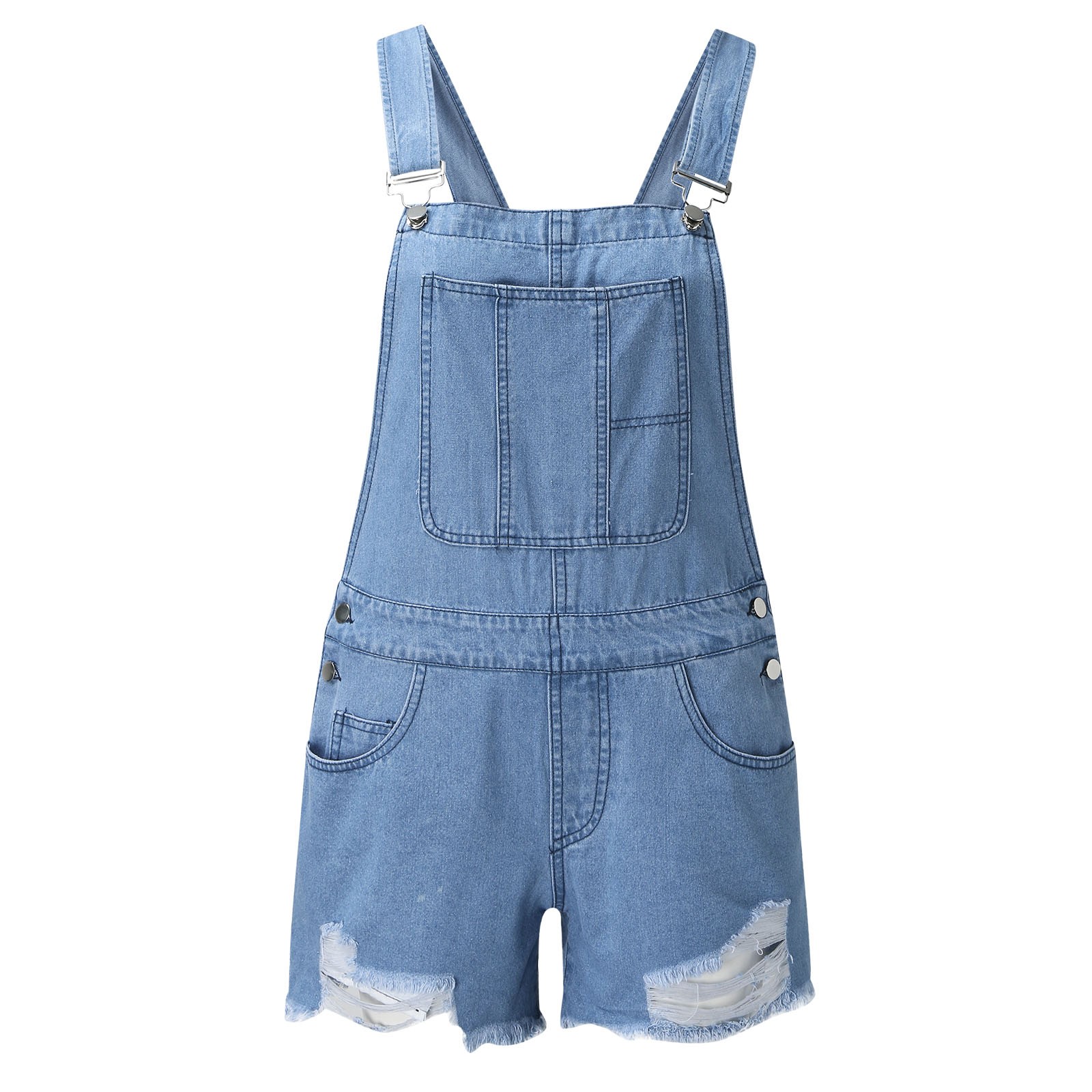 casual feminino bolsos soltos suspender shorts denim geral calças calças jeans macacões ladys macacões jean suspender