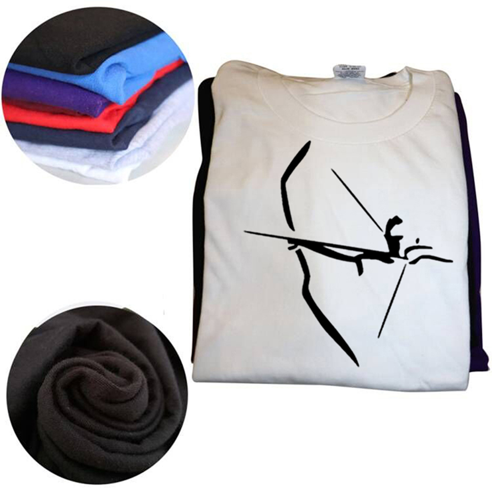 Lustiges Bogenschießen Sport Schutzpfeil Bogen Jagd T-Shirts Grafik Baumwolle Streetwear Kurzarm Vatertags-T-Shirt Herren – Detail 4