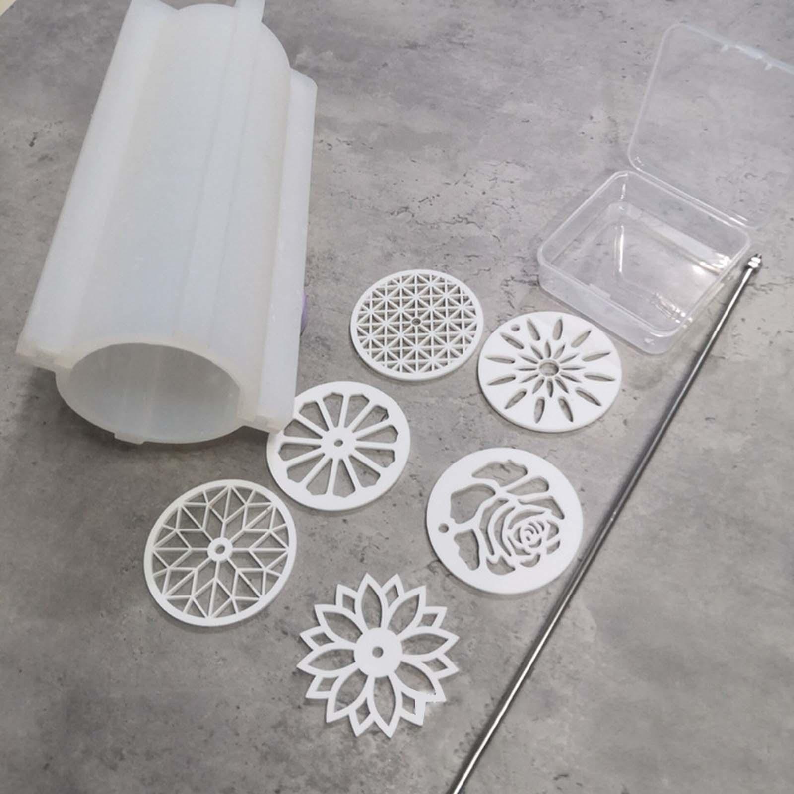 Soap Making , Silice Lg Tube  Acrylic Templates Pull Kaleidoscope Through Designs Durable  Biscuit Soap Making Gift