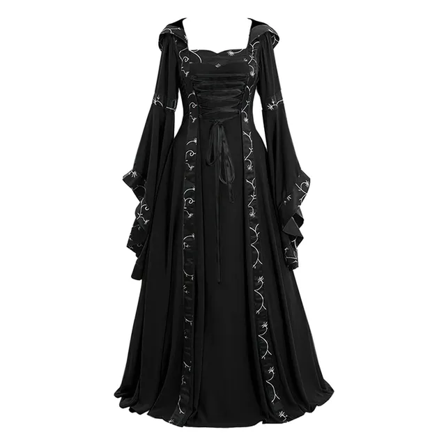 Vestido renacentista para mujer, disfraces victorianos, vestidos de baile,  retazos, mangas acampanadas, vestidos medievales, corsé