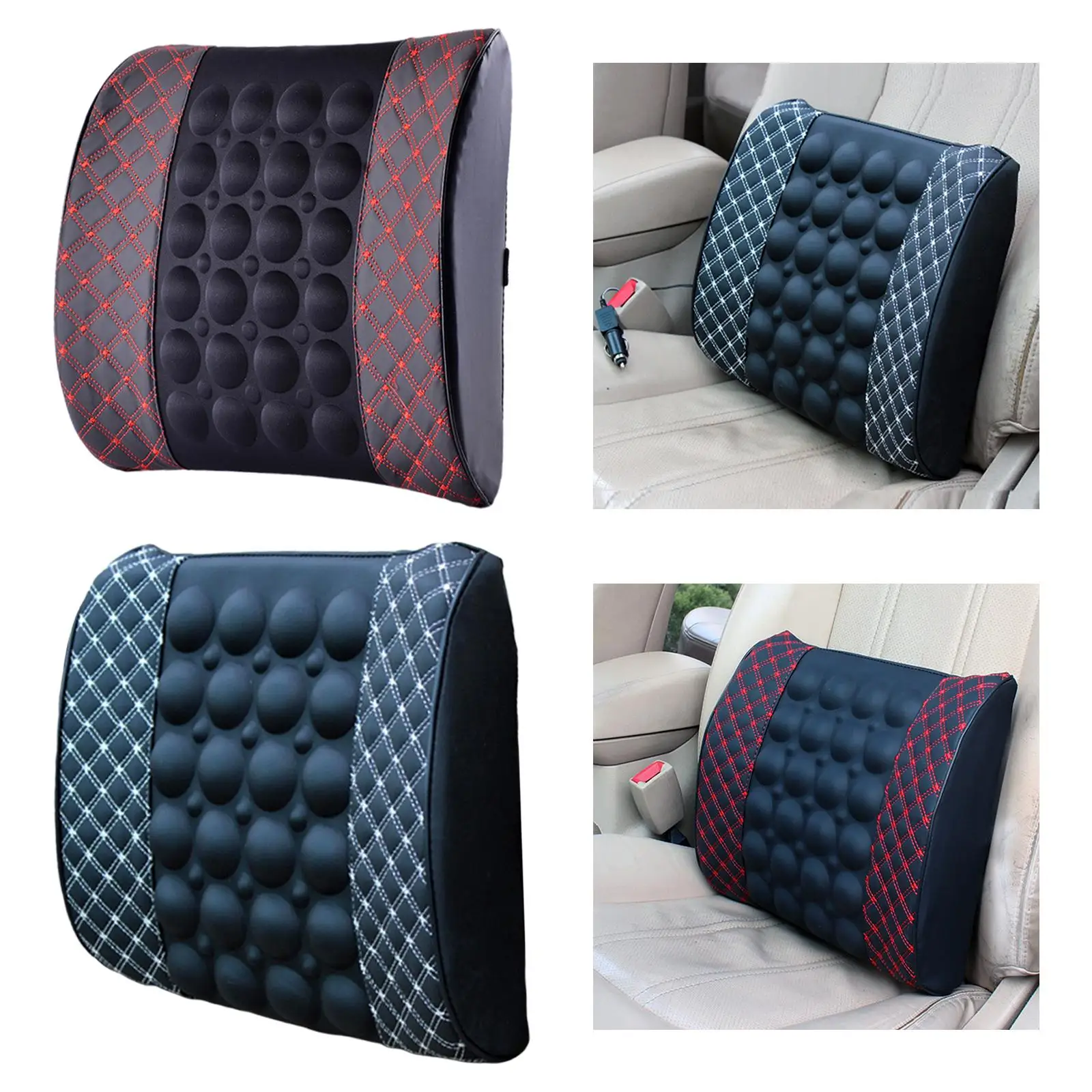 Car Lumbar Support Pillow Seat Back Cushion for Office Seat Support Car
