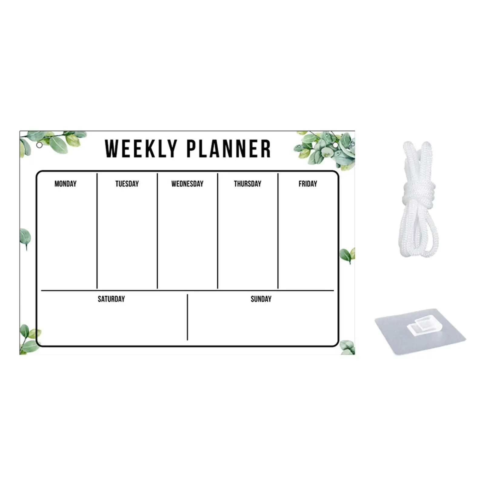 Dry Erase Board Transparent White Board Portable Weekly Planning Board for Fridge Special Events Conference Room Office