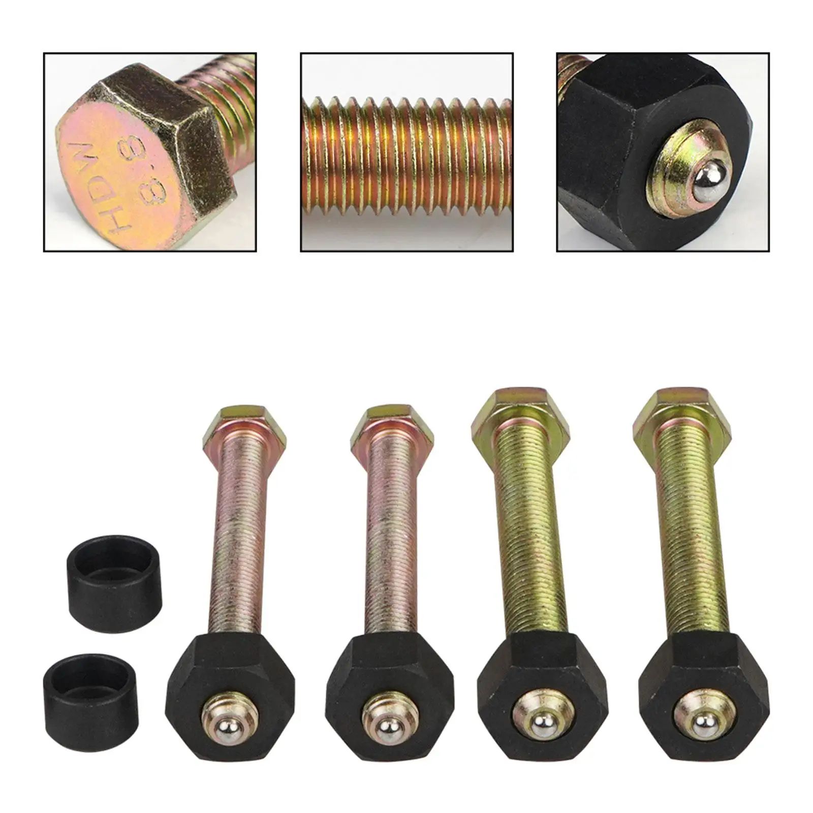 78834 Easy to Install Metal M12 M14 Nut Impact Rated Hub Removal Bolt Set