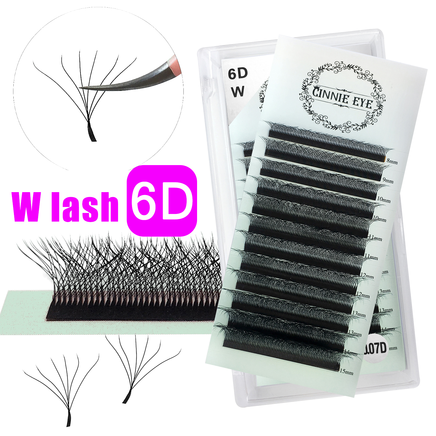 Best of Cilios W 6D W Eyelashes Extensions 5D Easy Fanning False Lash Faux Mink 6D Ready Made Fans Doll Makeup YY Cluster Bundles Reviews & Tips