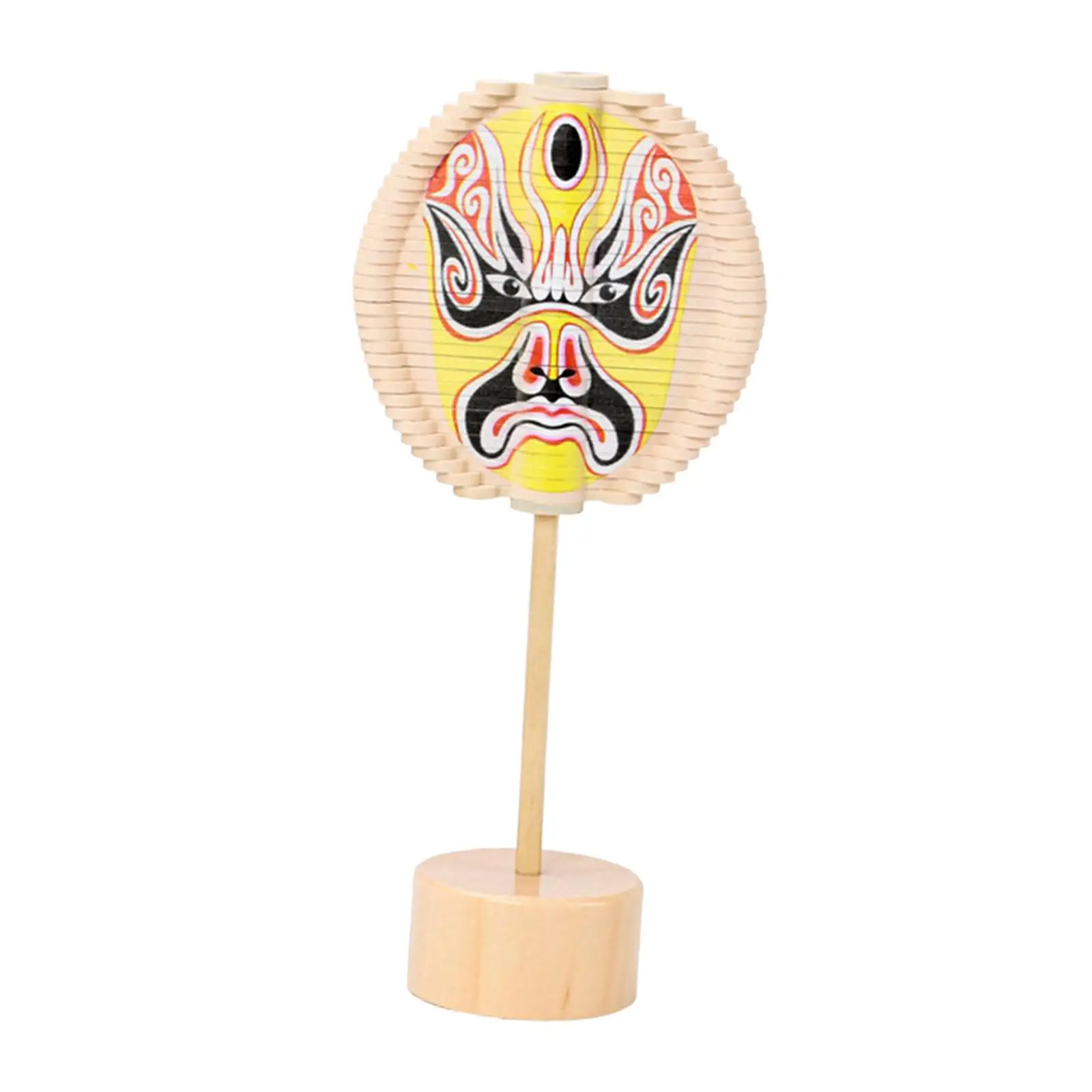 Face Changing Rotating Lollipop Desktop Ornaments Vent Toys Gadget Sensory Toy Wooden Rotary Spiral Lollipop for Exercise Office