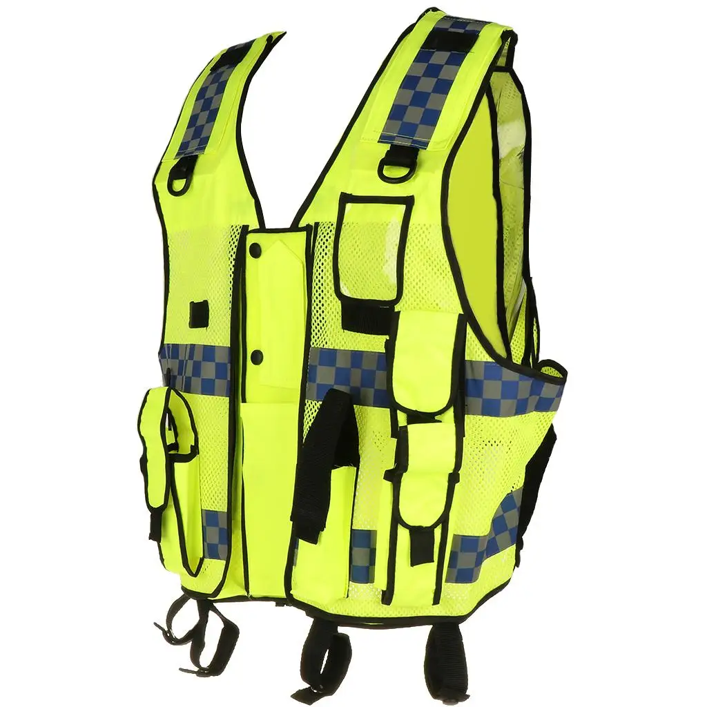 Reflective Warning Vest Working Clothes High Visibility Day Night Protective