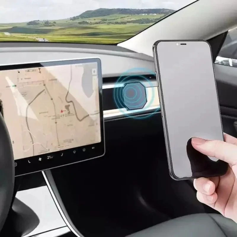 Phone Mount Adjustable Monitor Expansion Bracket Car Magnetic Screen Side Phone Support Holder for Tesla for PC