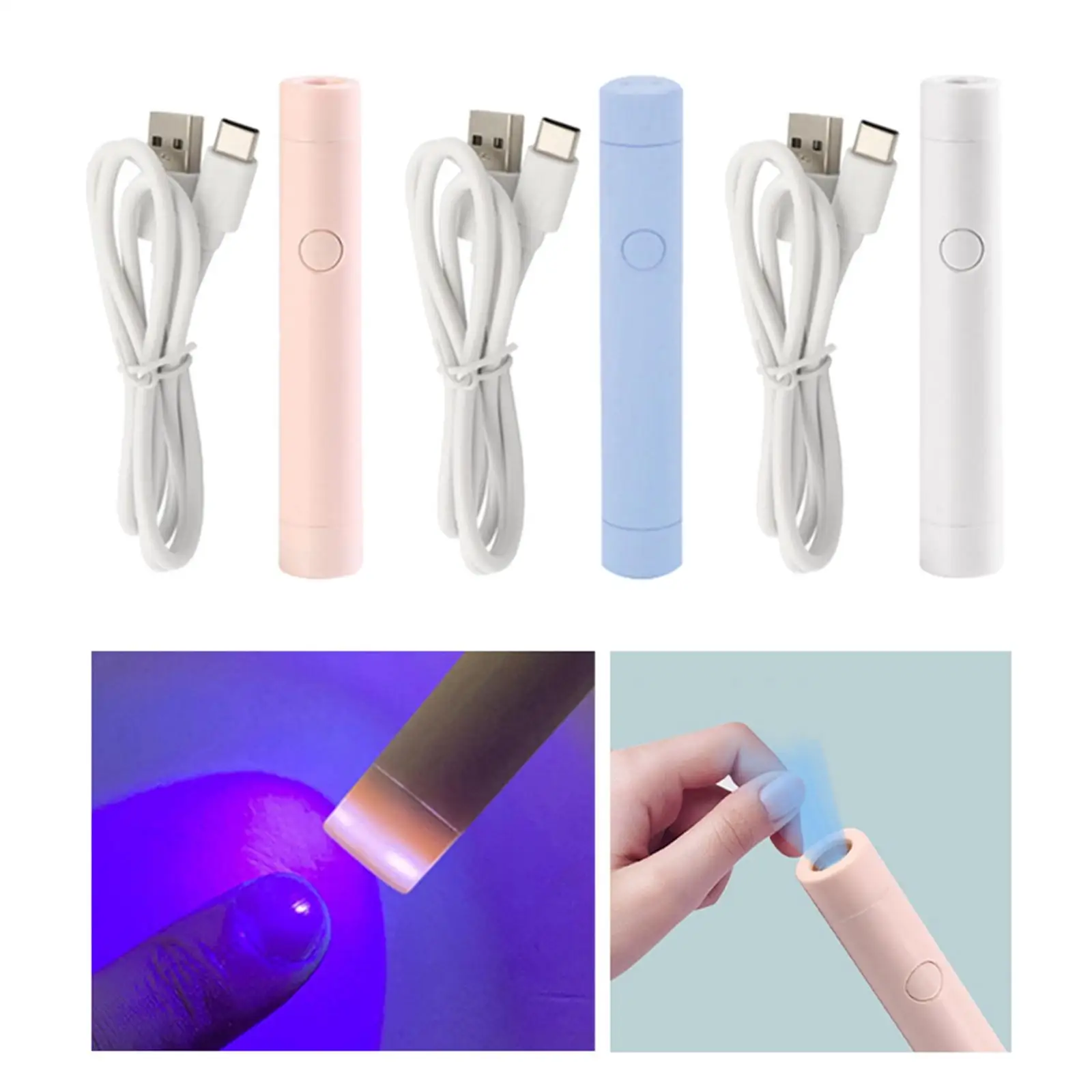 Mini Gel Nail Dryer Therapy Machine Travel USB Fast Cure Ultraviolet UV