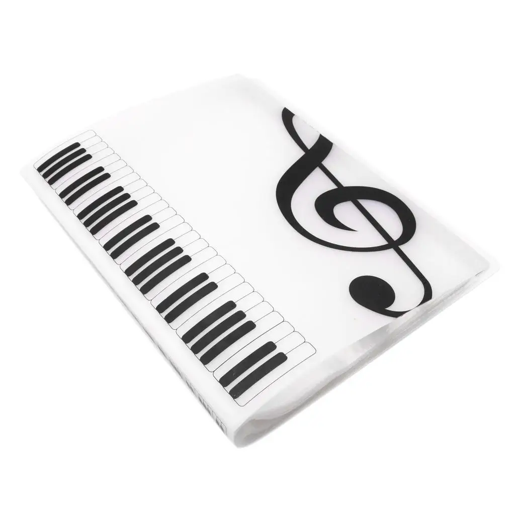 Music Score Files Storage Reusable 12.2`` x 9.45`` x 1.18``, White, for Musician Students Adults