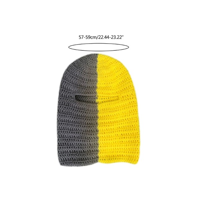 YUUZONE Terrifying Ghost Knitted Winter Balaclava Bucket Hat Full-Head  Ha110ween C0sp1ay