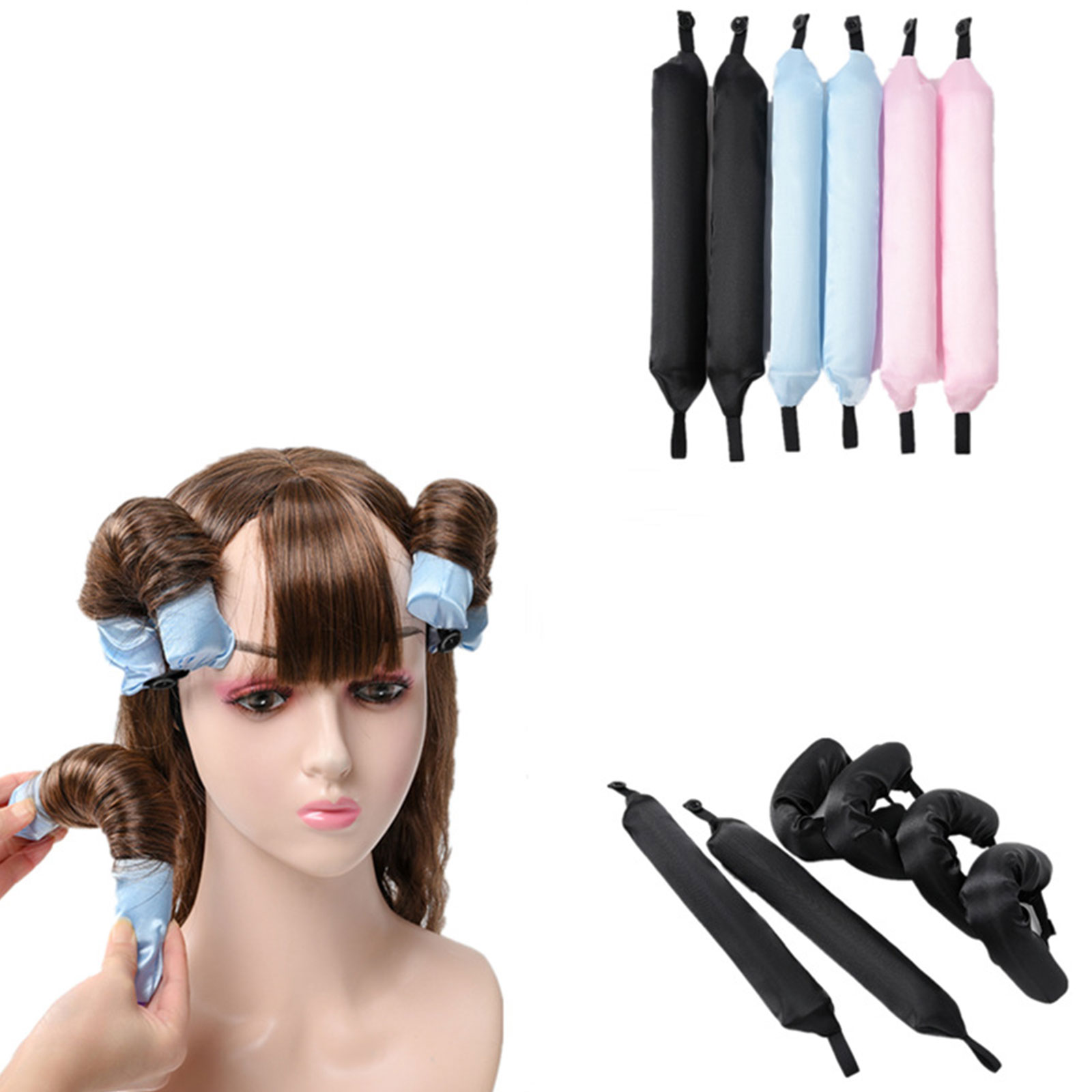 Best of 6Pcs Lazy Heatless Curling Rod Headband No Heat Silk Curls Hair Rollers Sleeping Soft Hair Curlers Foam Rod Hair Styling Tools Reviews & Tips