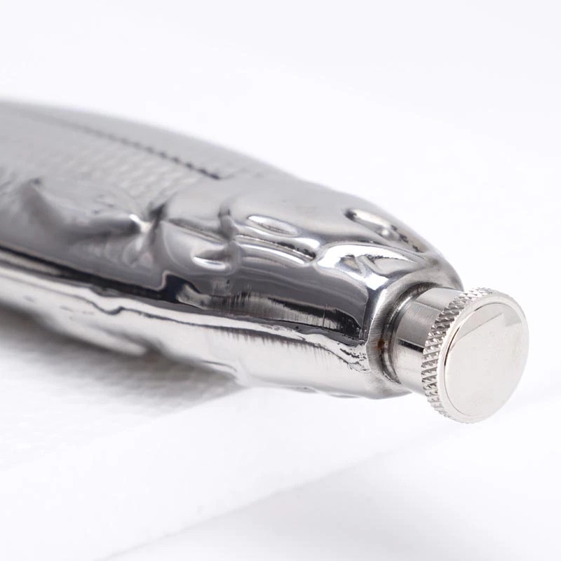 Description Picture 6 of itemTrout-Fish-Shape Hip Flask 5oz Alcohol Bottle with Funnel Mini PocketStainless Steel Party Drinkware for Outdoor Travel