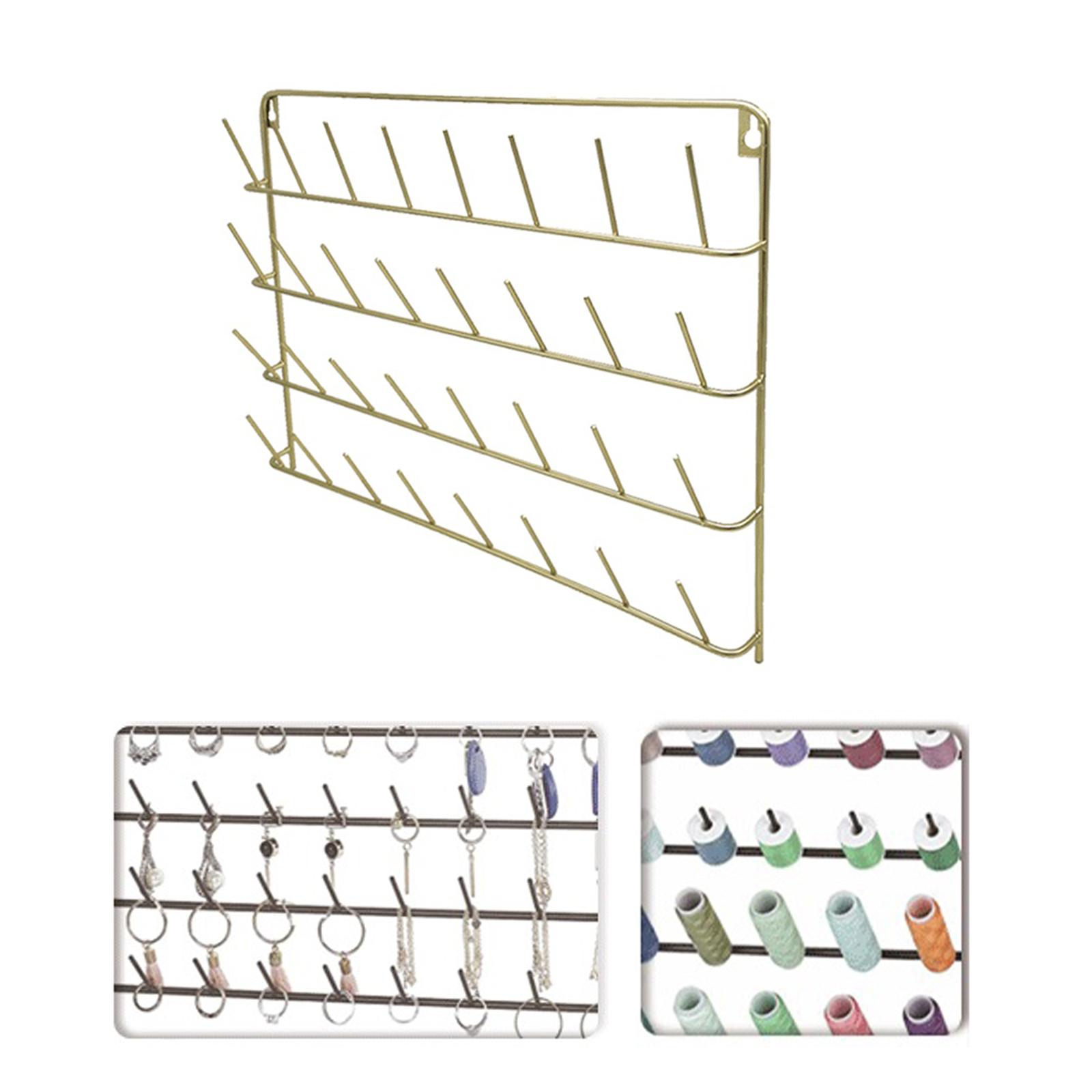 Metal Sewing Thread Rack Tools Seperator Bobbin Supplies Hanging Braid Rack Spool Holder for Yarn Embroidery Crocheting Cone