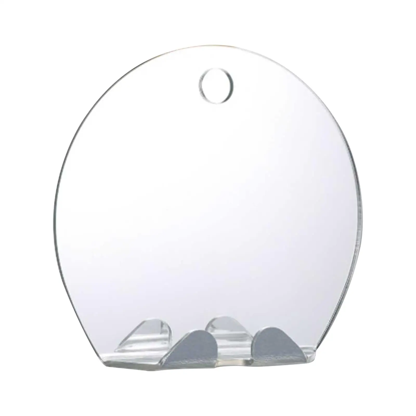 Unbreakable Acrylic Anti Fog Mirror Bathroom Shower Shaving Fogless Mirror Washroom Travel Accessories with 2pcs Wall Suction