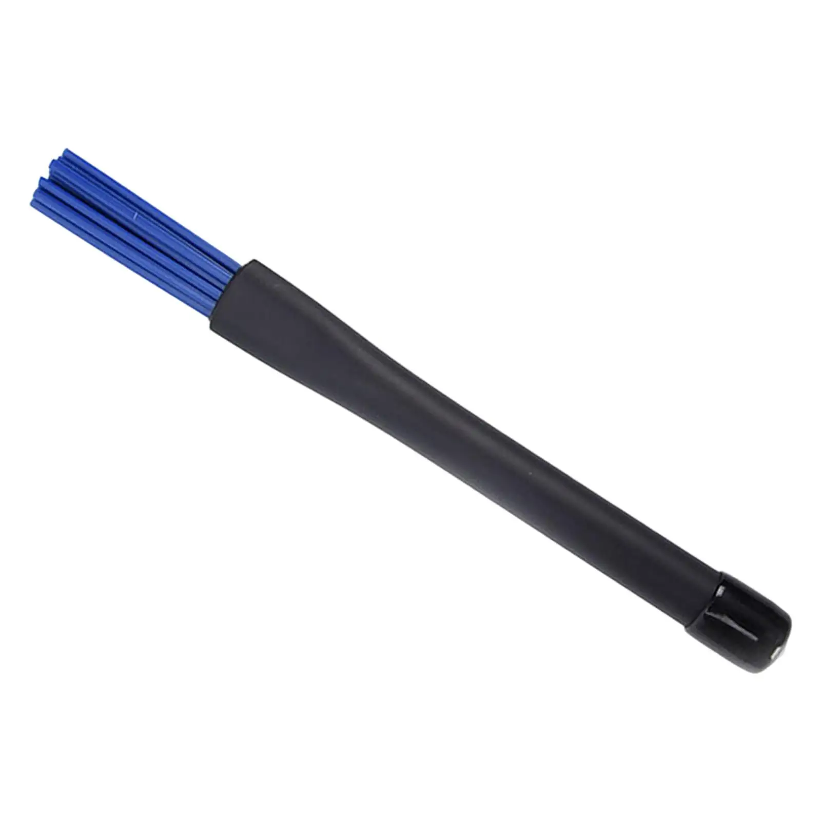 Jazz Drum Brushes with Comfortable Rubber Handles Professional Blue Nylon for Jazz rock Country Music Rock Band Beginner