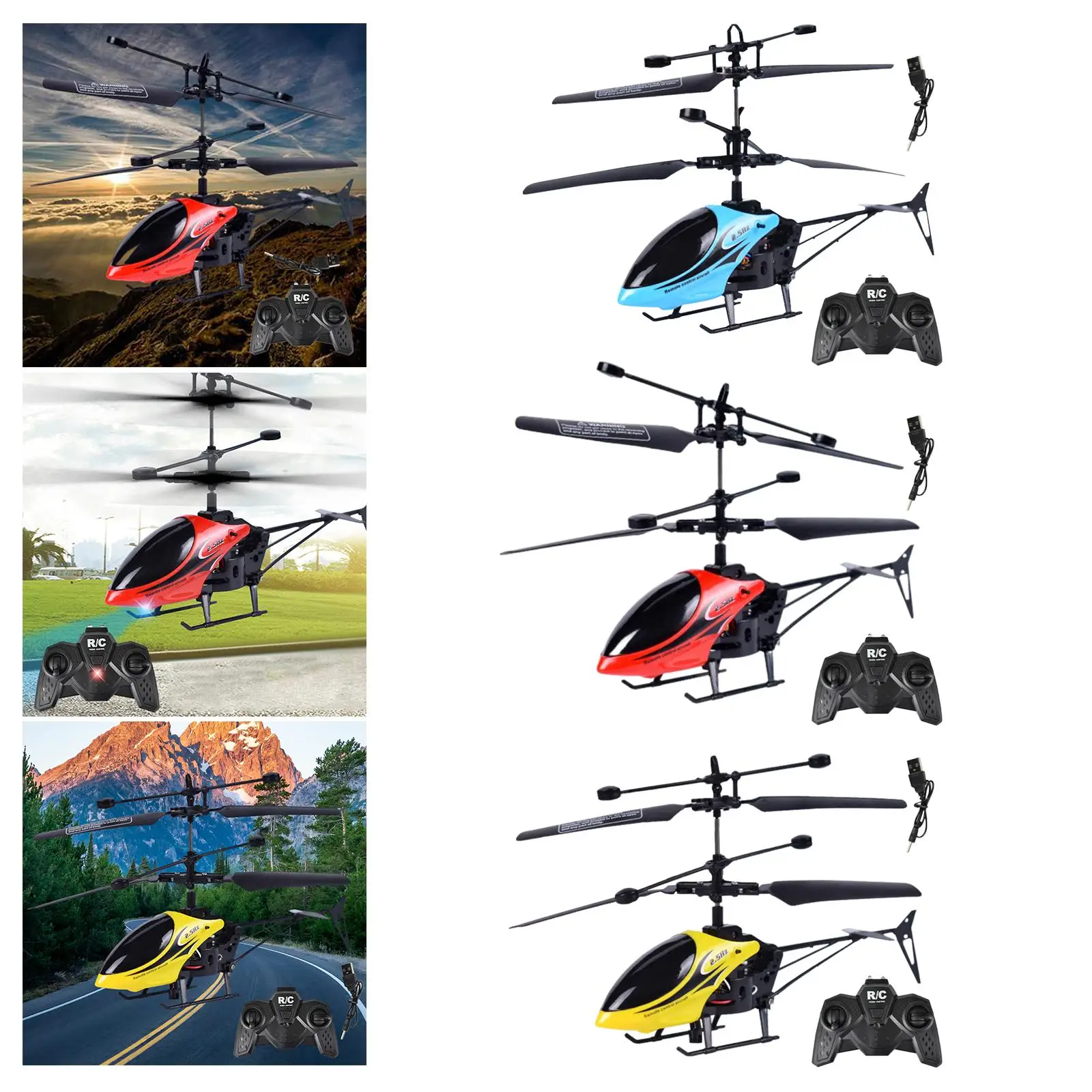 2 Channel Remote Control Helicopter Airplanes Aircraft Fighter with Light Plane RC Drone for Kids Beginners Children Adults Boys