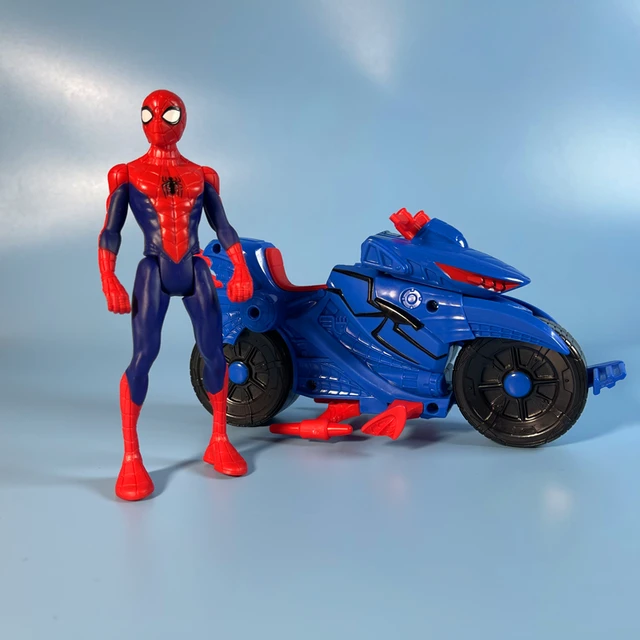 Hasbro-Figurines d'action Marvel Mobile Spider Man, modèle de moto,  collection de véhicules, jouets modèles, cadeaux de loisirs