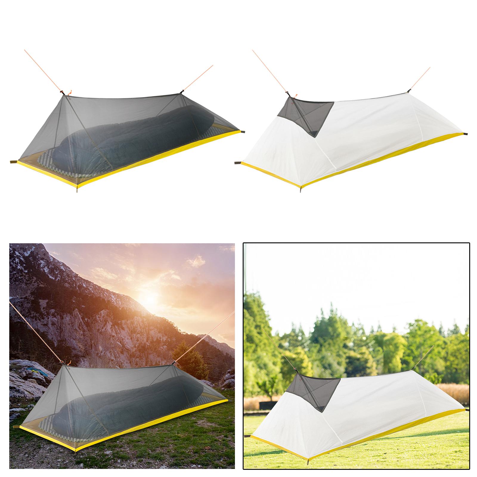 Camping Tent Single Layer with Storage Bag Rainproof Ultralight Windproof Tent for Backpacking Outdoor Hiking Yard