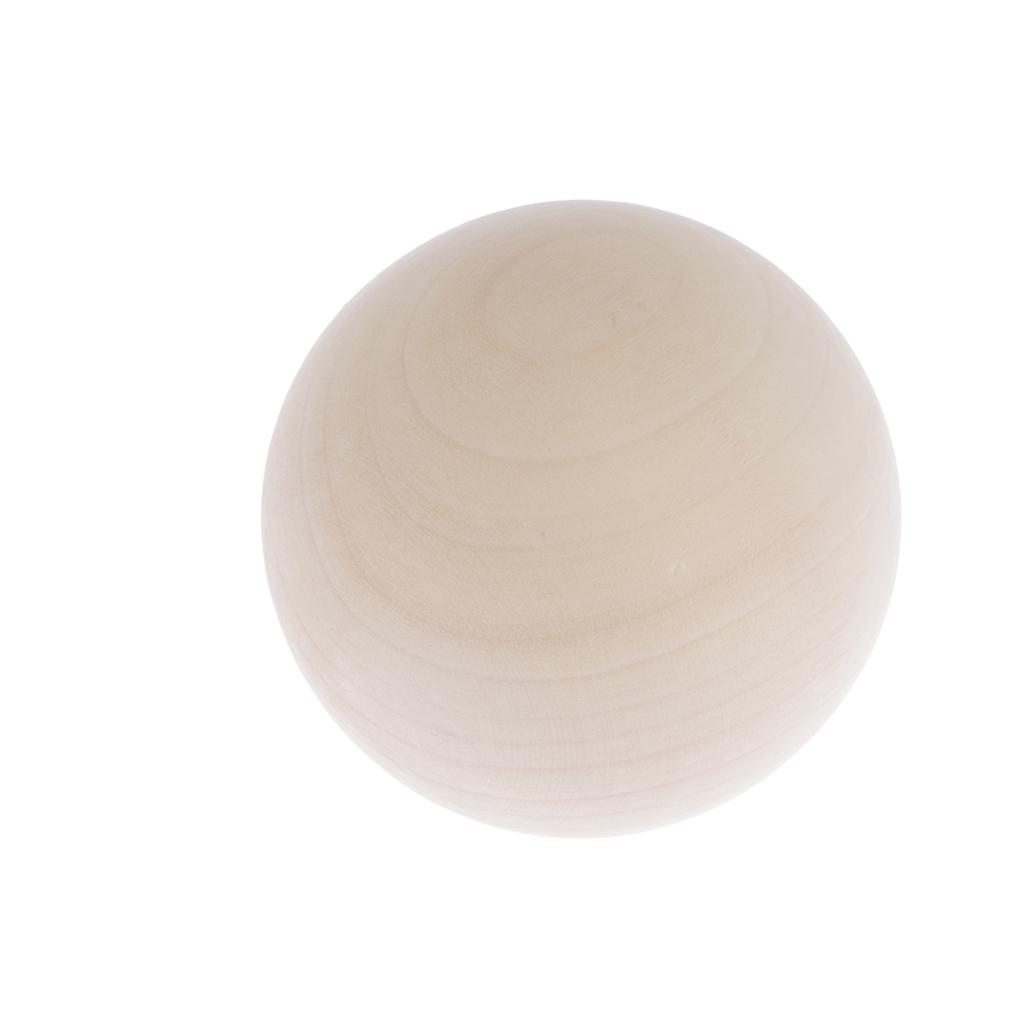  Natural Wood Balls Beads Hardwood Balls Solid Crafts Making