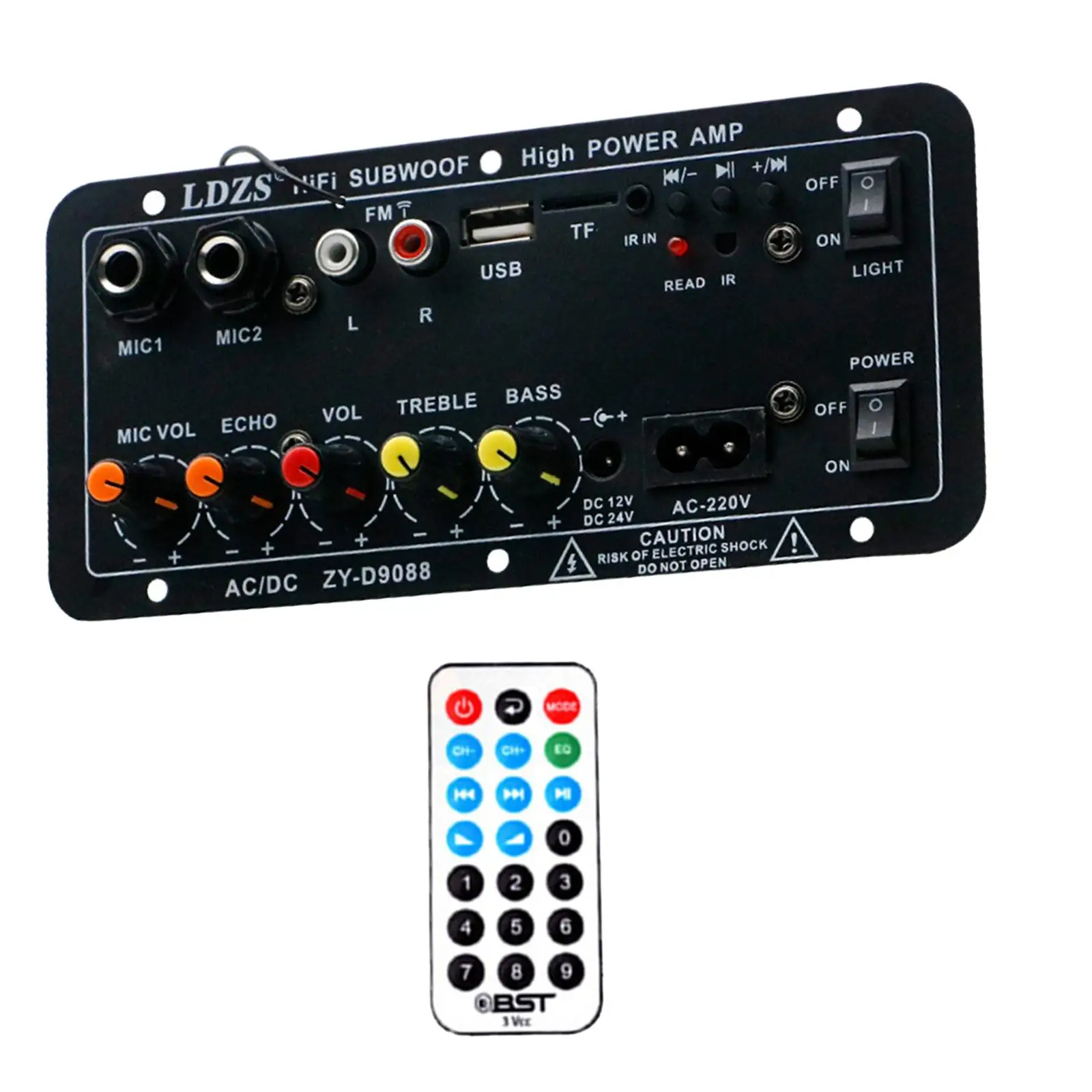 Microphone Karaoke Power Amplifier Board High Performance Professional Audio Mixer for KTV Motorcycles Smartphones PC Cars