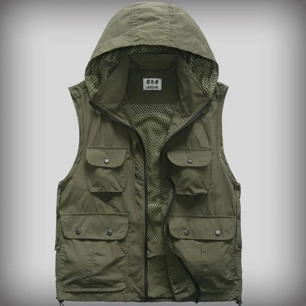 Men`s Hunting And  2 D-rings Light And Waterproof Multi-pockets