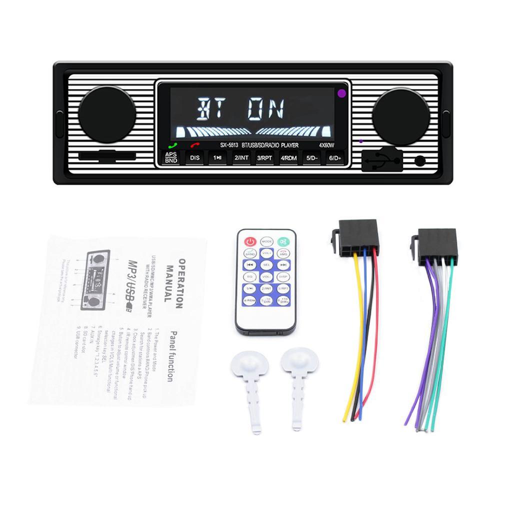 Car Stereo CD Player, Bluetooth Audio and Hands-Free Calling, MP3 Player AM/FM Radio Receiver