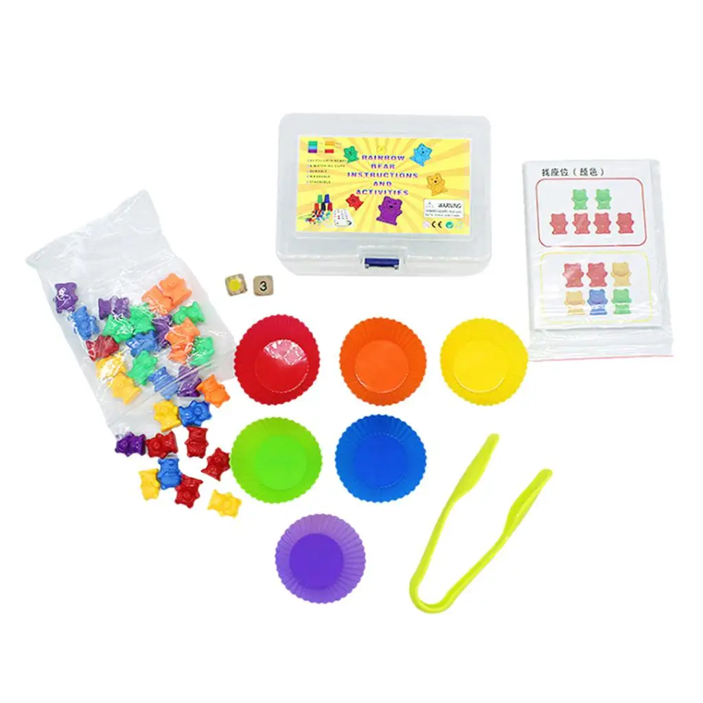 Children Counting Sorting Bears Kit Matching Game Fun Math Educational Toys