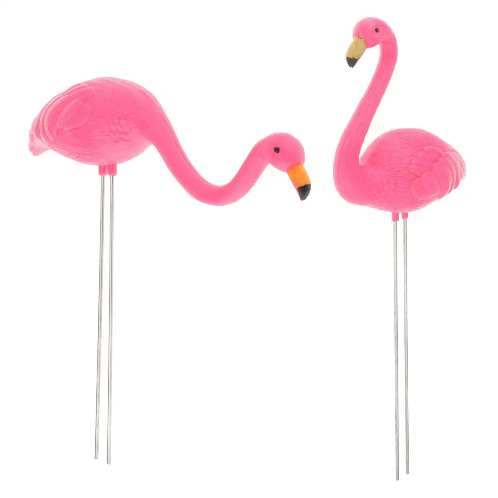Flamingo Garden Stake Statue Figurines Yard Ornament Decorations Backyard Porch Outdoor Lawn for Festive Holiday Beach Entryway