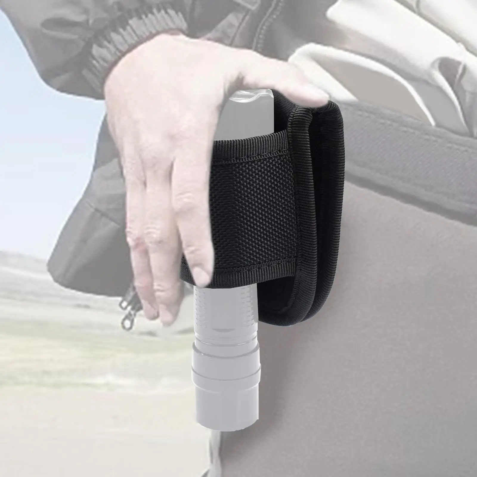 Portable Flashlight Holder Flash Light Holders Waistbag Organizer Case Open Top
