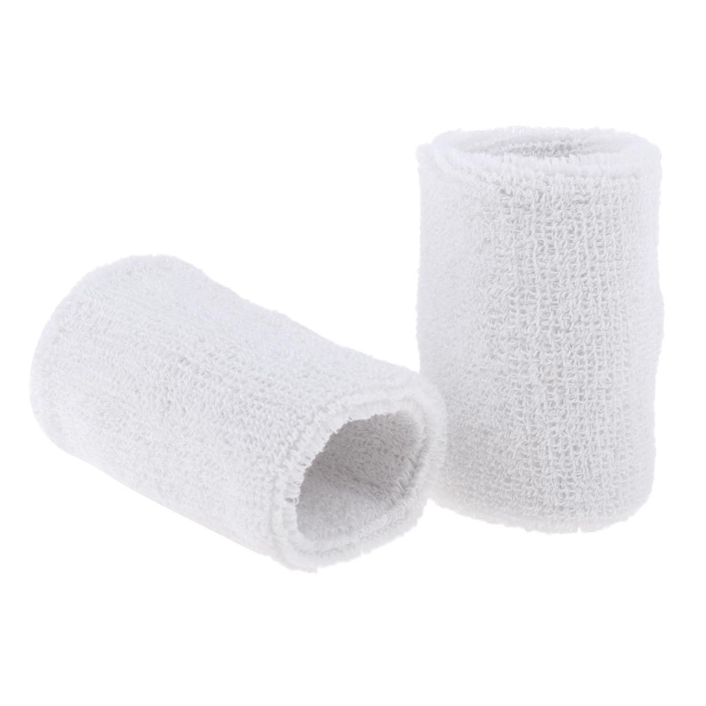 2Pcs Basketball Unisex  Sweat Band Sweatband Wristband Wrist Band