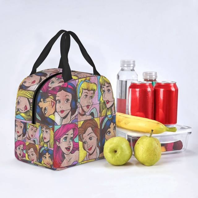 Disney Princess Insulated Lunch Bags Leakproof Pop Art Portraits Box Up  Meal Container Thermal Bag Tote Lunch Box Beach Girl Boy - AliExpress