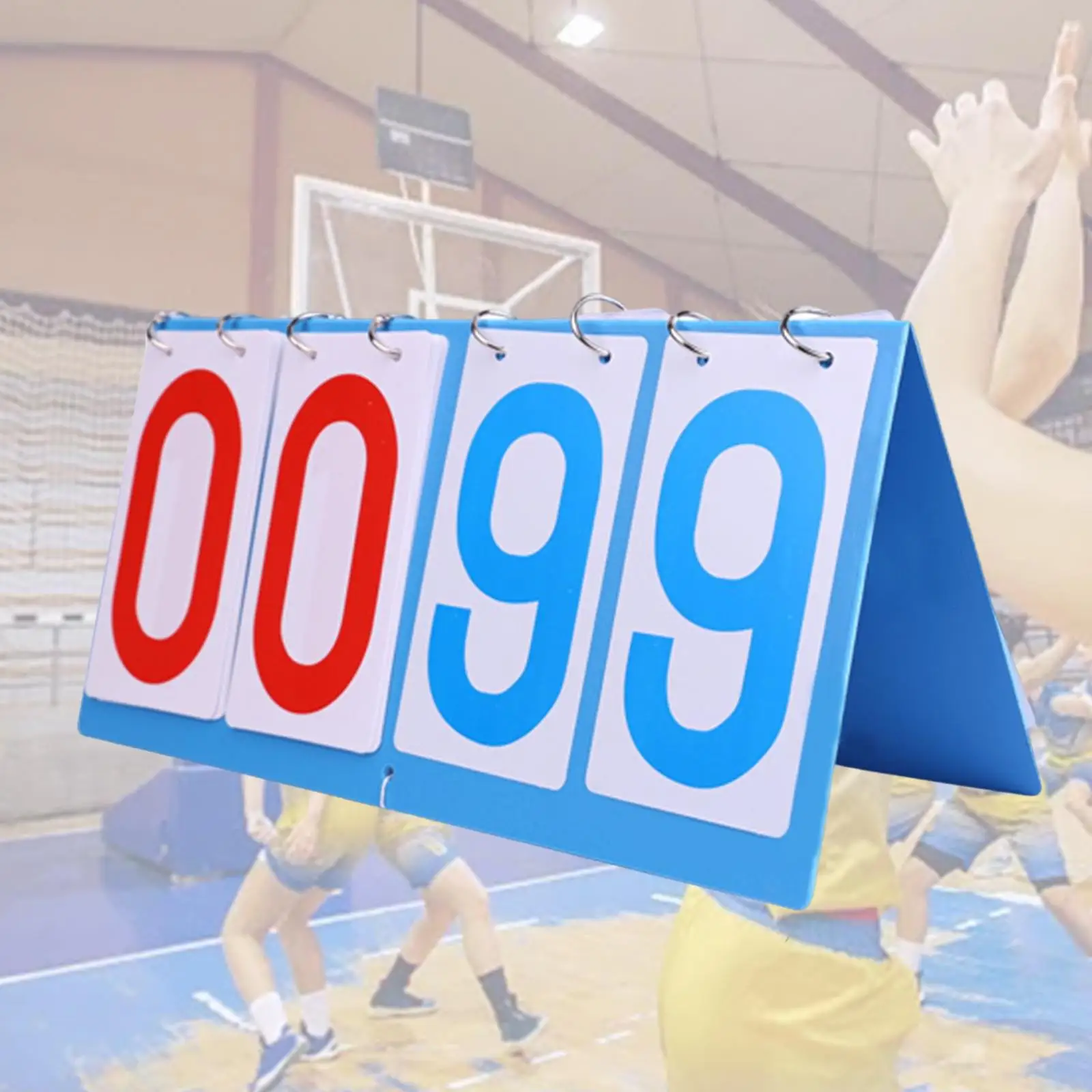 Table Top Scoreboard Collapsible Waterproof Score Turn Easily Turn Premium for Volleyball Football Badminton Basketball Tennis