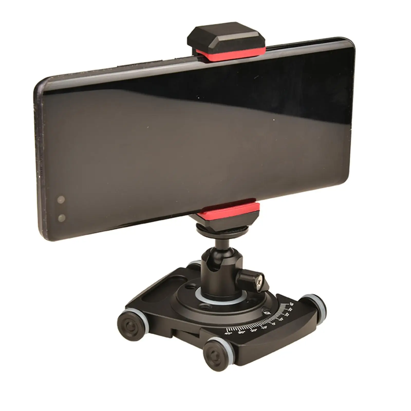 Camera Slider Cart Video Camera Cart with Phone Clamp, Car Track Slider Electric Track Rail Slider Cart Car for Smartphone