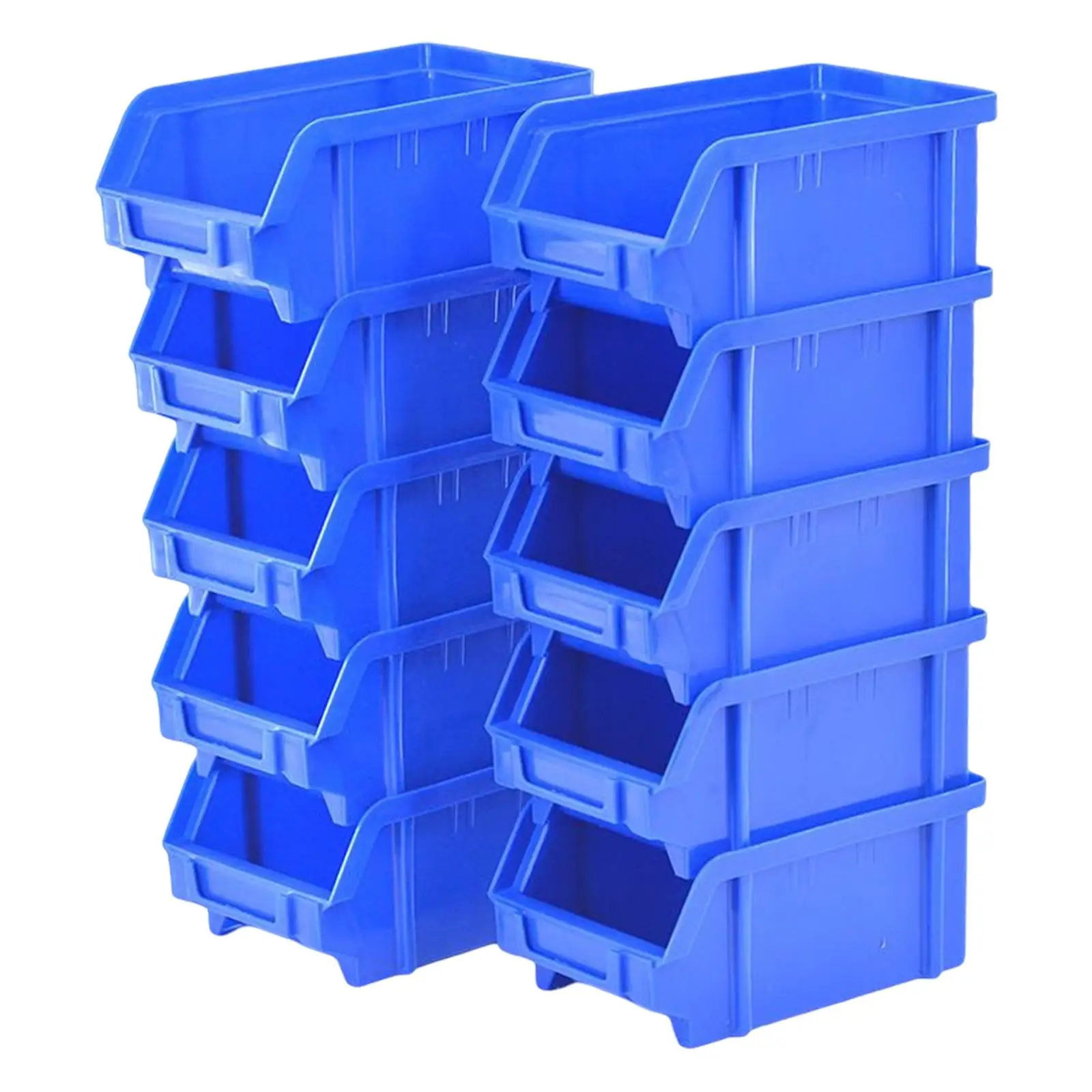10 Pieces Multi Purpose Package Storage Boxes Containers Bead Organizer Reusable Stackable for Industrial Storage System Cabinet