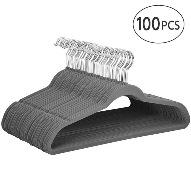 Hanger Central Black Heavy Duty Recycled Plastic Non Slip Sweater Garment  Hangers , 19 Inch, 100 Pack - AliExpress