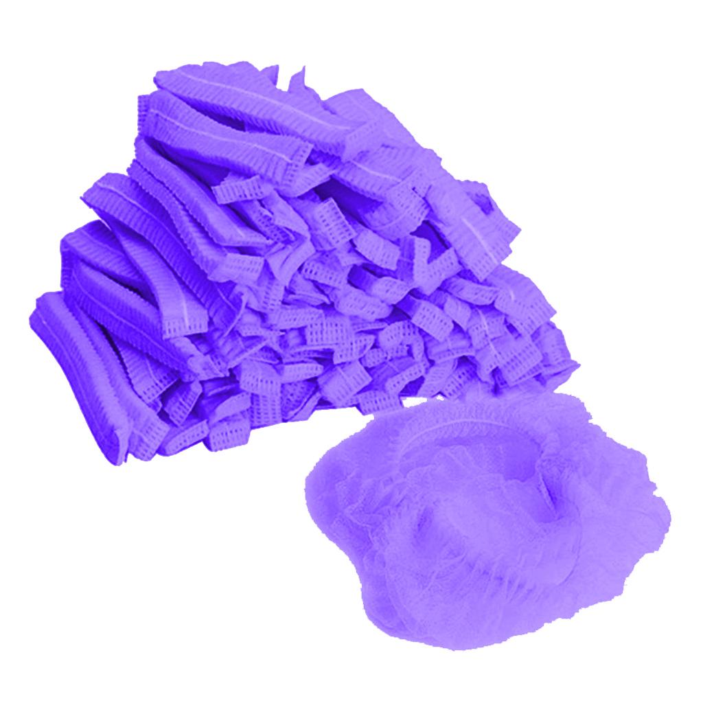Hair Cap - 100 Pieces Disposable Shower Caps Hair Bonnet,  Elastic, Excellent Choice for Men, Women, Short or Long Hair Girls
