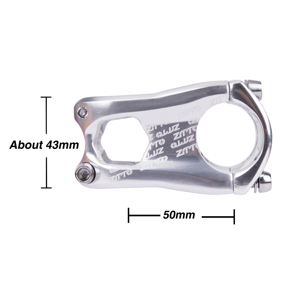 ZTTO MTB Power 50 mm Vorbau 31,8 mm hochfester CNC 0 Grad Rise Vorbau Enduro Vorbau für XC AM FR Mountain Road Fahrradteile – Detail 2