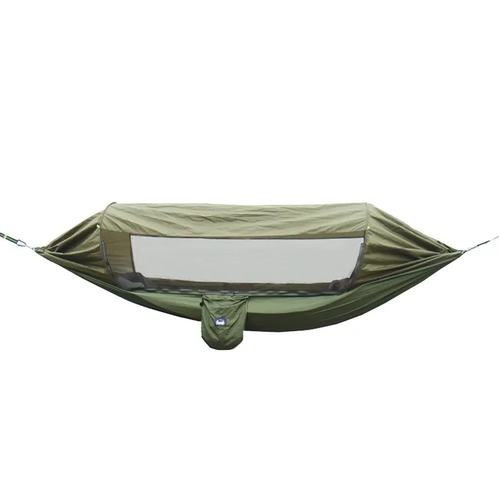 Camping Hammock with Net - Outdoor Travel Hammock Hanging Bed for Camping Hiking Backpacking
