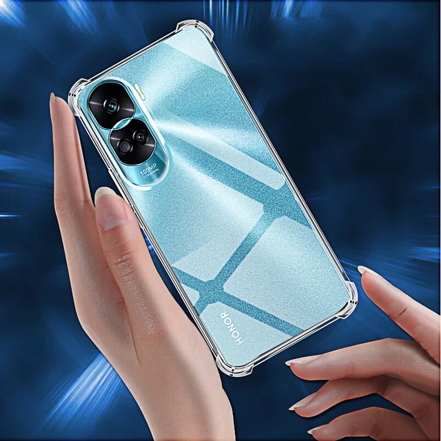 Cheap Gradient Silicone Case For Honor 90 Pro 90lite 80pro 70 Pro Plus Four  Corners Shockproof Airbags Soft TPU Transparent Back Cover For Honor X50i  X40