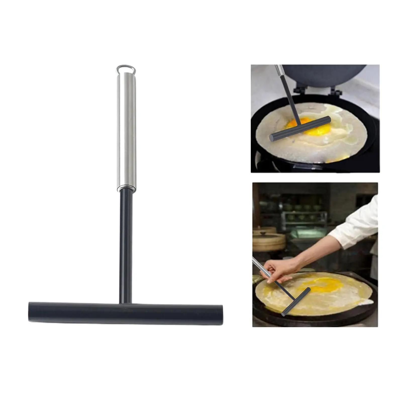 T Shape Pancake Batter Spreader Scraper Cooking Utensils Tools Portable Round