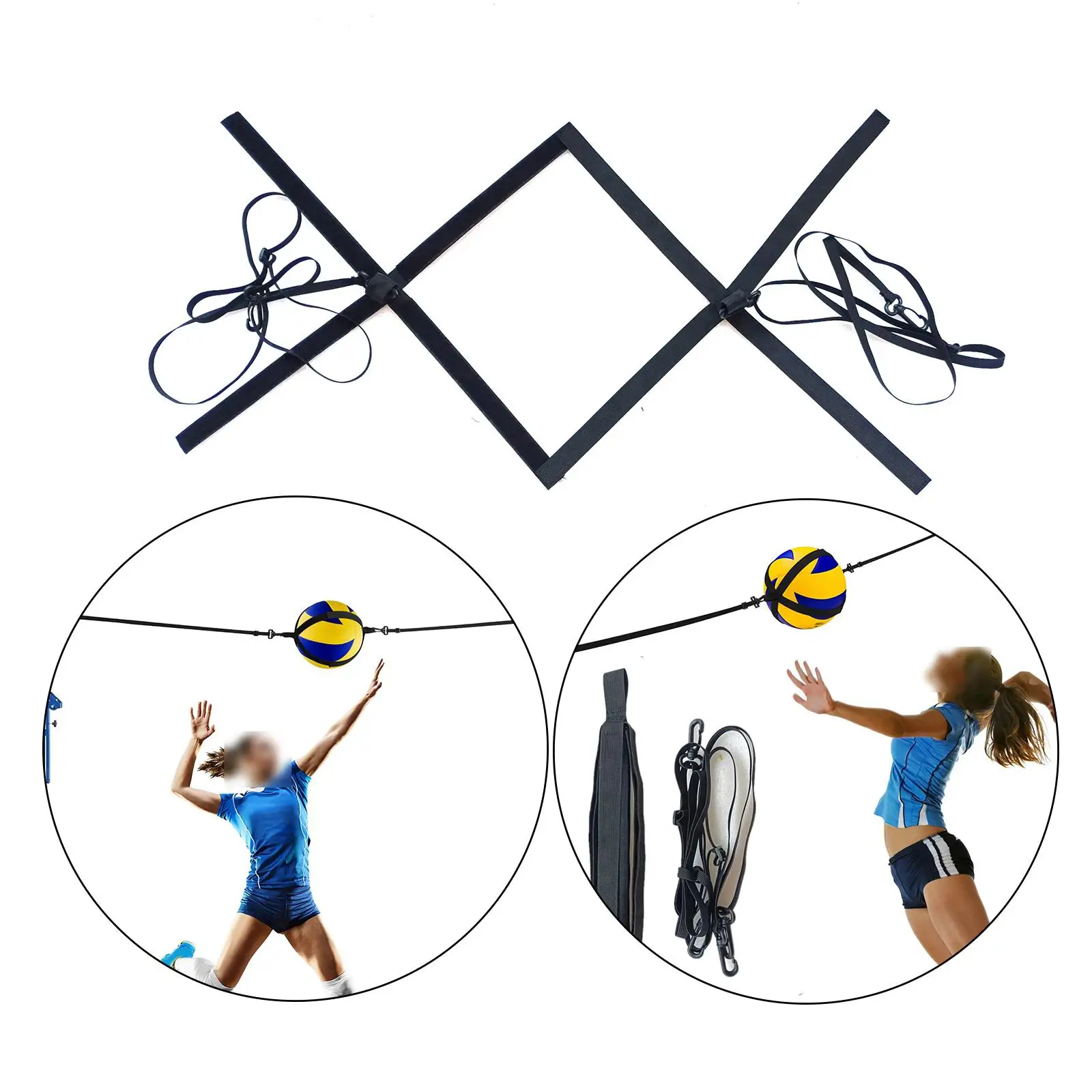 Volleyball Training Equipment Practice Solo Trainer Indoor Outdoor Hitting