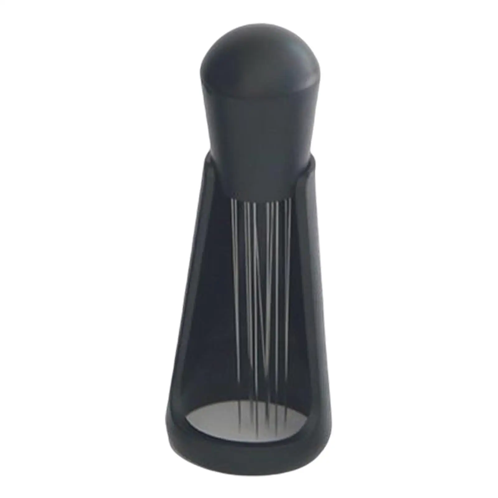 Coffee Stirring Tamper with Base Accessories Kitchen Gadgets Premium Material Office, Coffee Shop Use ,Black Practical