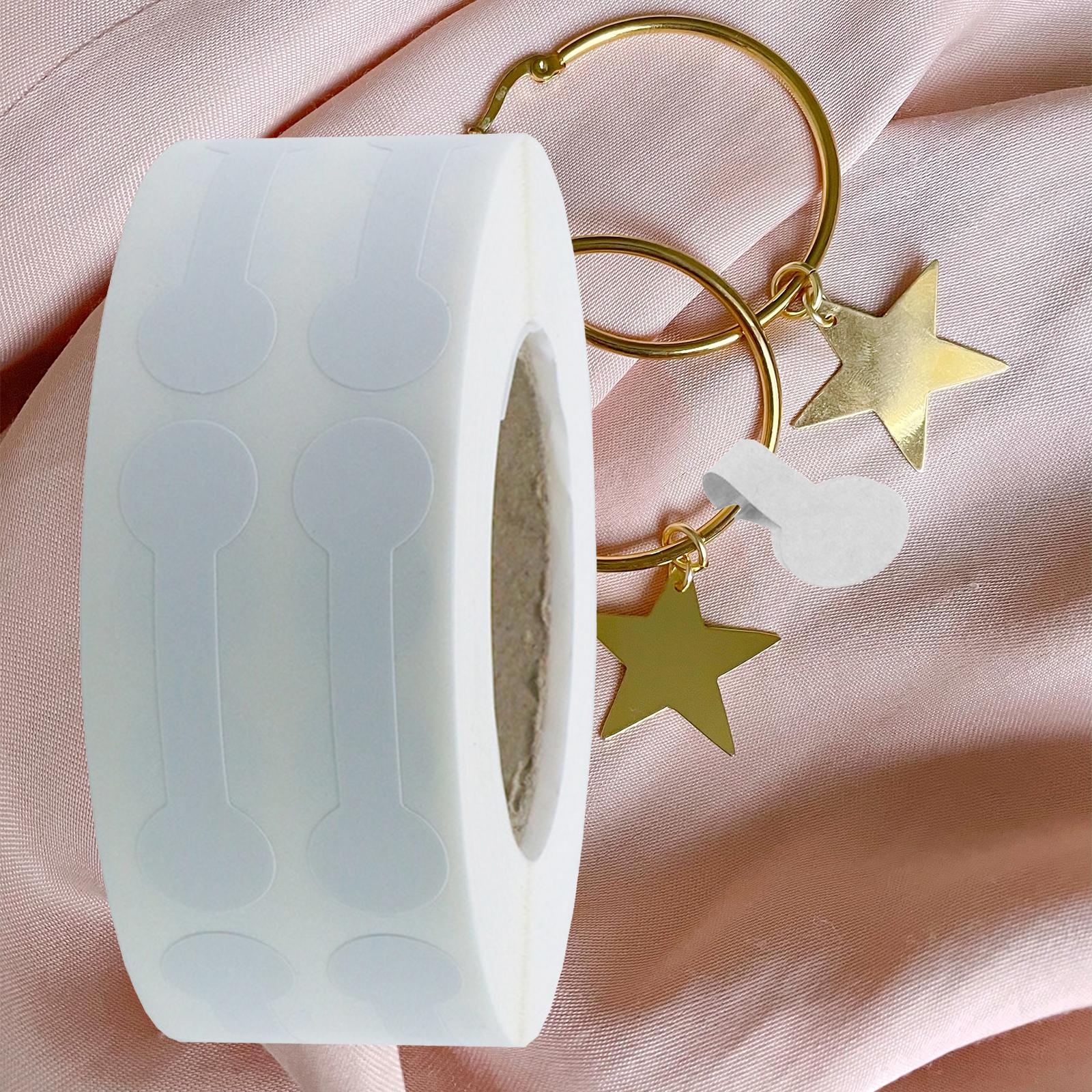 500x Jewelry Price Tag Stickers Short Dumbbell Labels Stickers for Rings Jewelry Shops Identification Stickers Jewelry Display