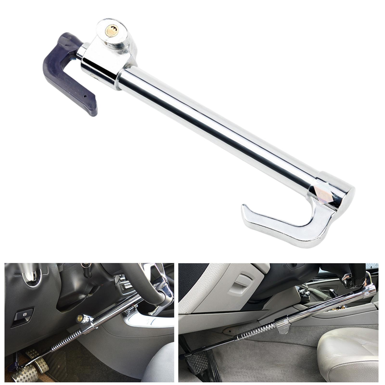 Steering Wheel Lock Extendable Heavy Duty Anti   Fits for SUV Car 2 Keys