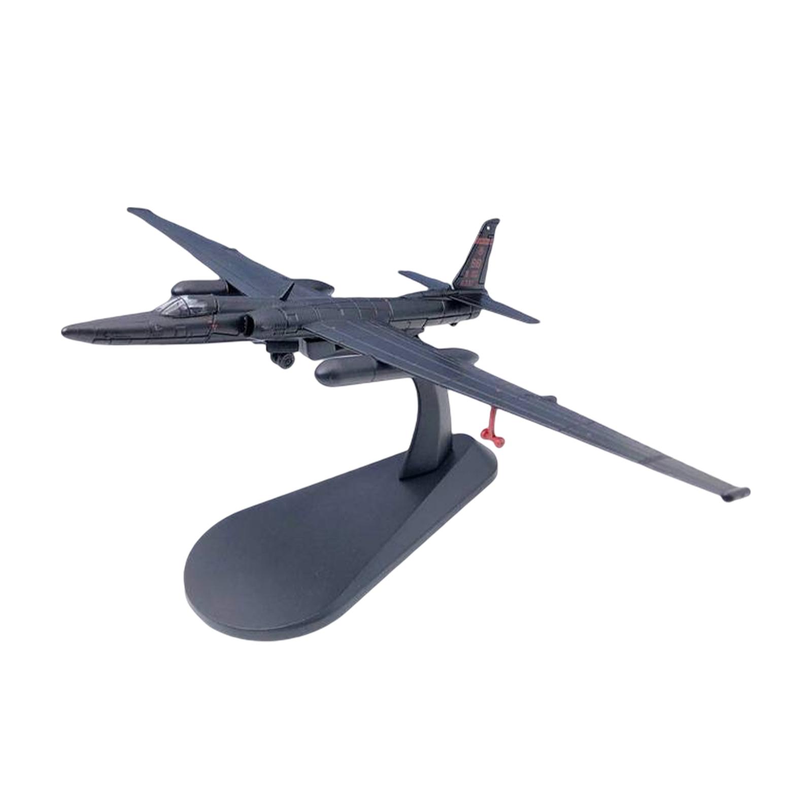 1/144 U2 Reconnaissance Aircraft Model with Stand, Aviation Collectibles