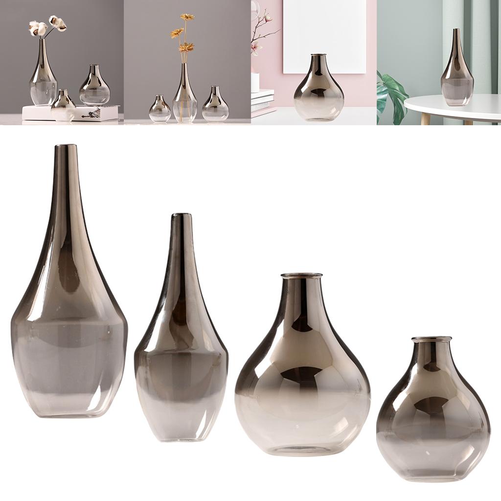 Flower Vase Soot Gradient Glass Vase Plant Pots Housewarming Gifts for Flower Vase Soot Gradient Glass Vase Plant Pots Housewarming Gifts for