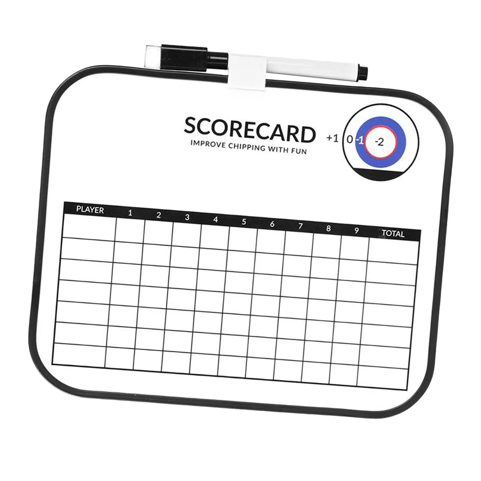 Golf Scorecard Write on Reusable Golf Supplies Keep Score in Golf Erasable Data Record Whiteboard for Golf Game