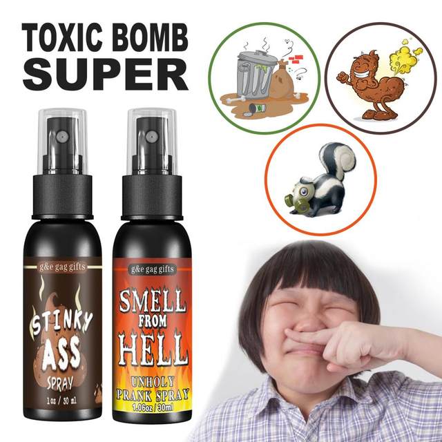 Pissente Novedades Juguete de Broma Líquida Bomba Fétida Apestosa Lata de  Aerosol Divertida Regalo de Truco No Tóxico (Colores Variados)