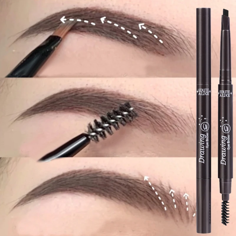 Best of 5 Colors Double Head Eyebrow Pencil Long Lasting Waterproof Not Blooming Ultra-thin Eyebrow Pen Black Gray Brown Color Cosmetics Reviews & Tips