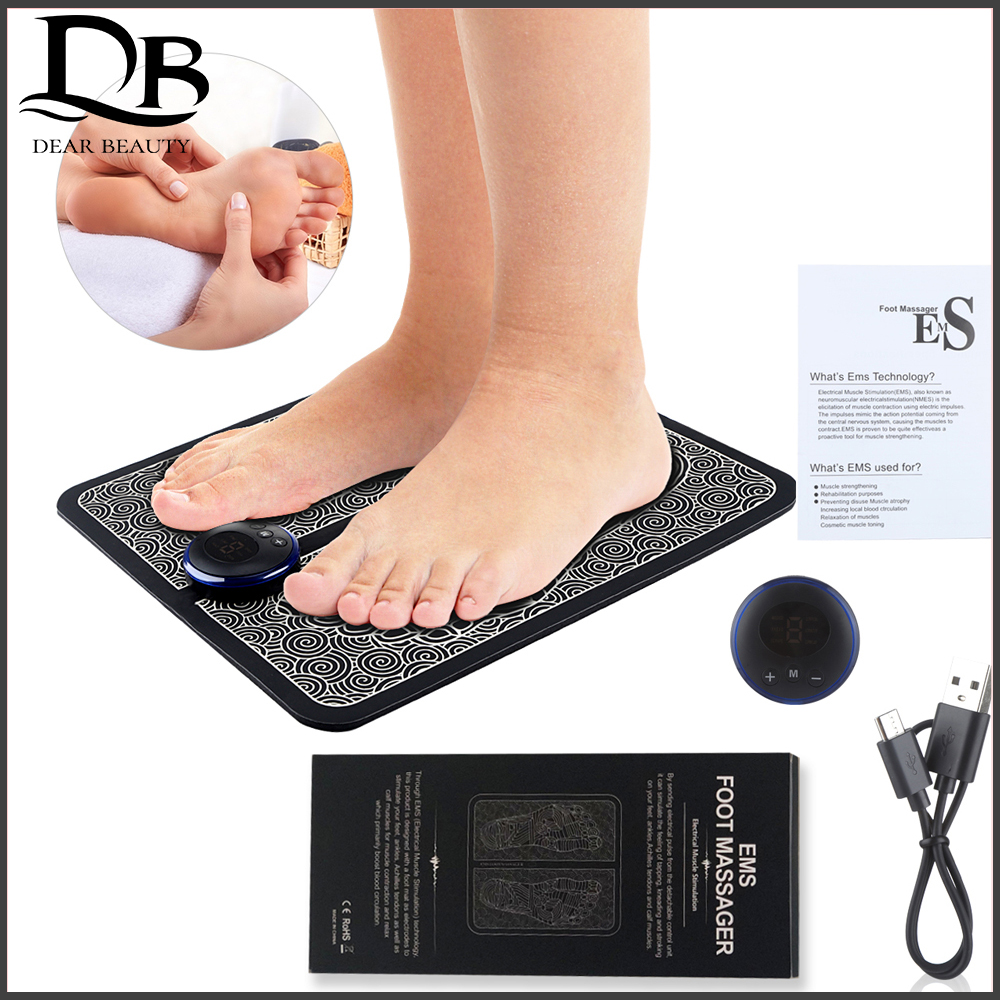 Best of EMS Physiotherapy Foot Massage Multi-directional Electric Muscle Stimulator Contraction Promote Blood Circulation USB Mat Care Reviews & Tips